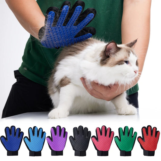 FluffEase™ Pet Grooming Glove – Hair Remover & Deshedding Brush for Cats & Dogs